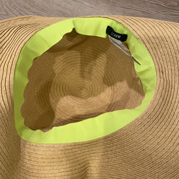 J Crew Straw Wide Brim Sun Hat - Picture 2 of 3